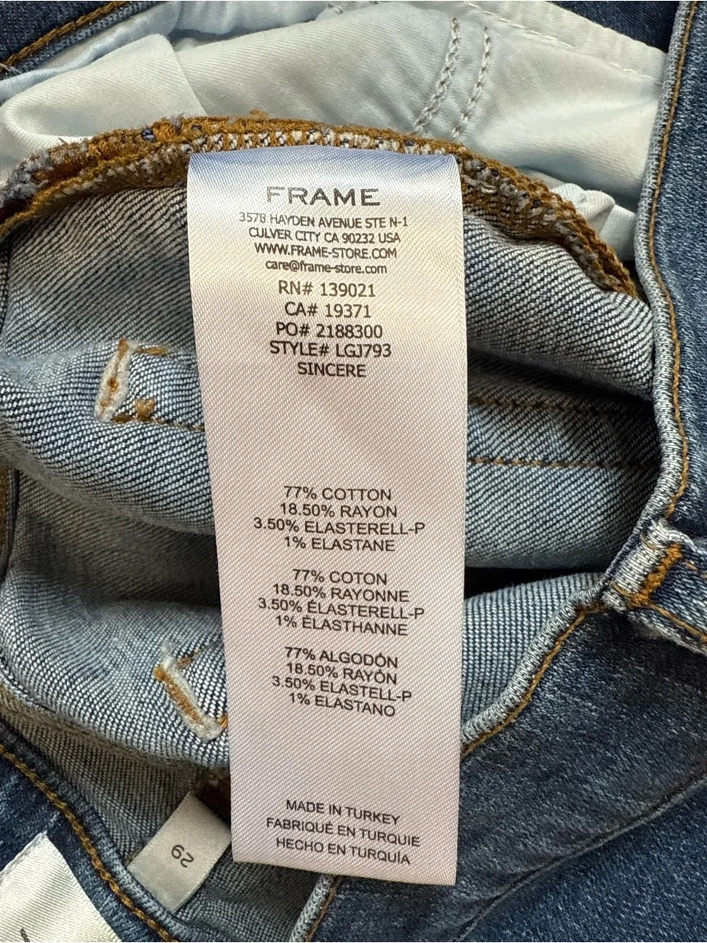 Frame Denim Le Garçon Cropped Jeans - Picture 9 of 9